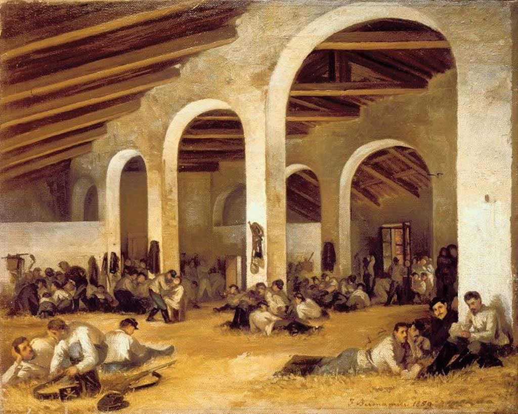 La Caserma di Modena con i Volontari della Quinta Batteria Toscana